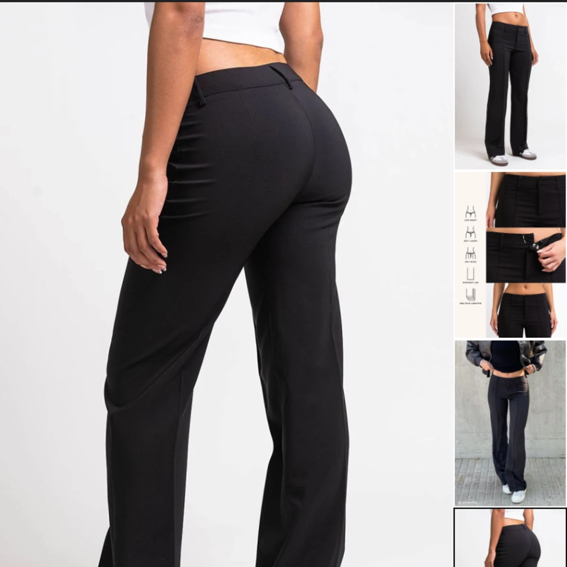 Lågmidjade kostymbyxor  - 91