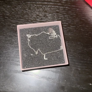 Silverhalsband med bokstavsberlock - Elegant silverhalsband med en bokstavsberlock formad som ett 'L'. Säljer den för använder bara guld. Köpt för 349kr. Pris kan diskuteras.