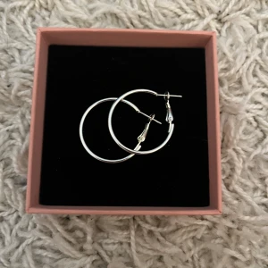 Stora silverfärgade hoop-örhängen - Silver hoppa i fem olika storlekar, säljer alla för 250kr