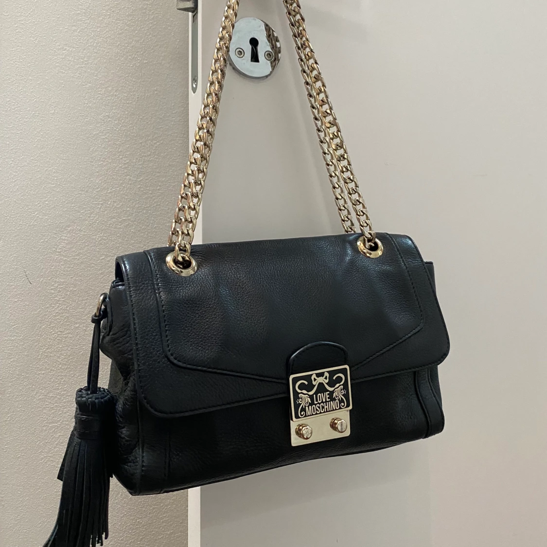 Love Moschino svart skinn väska  - 91