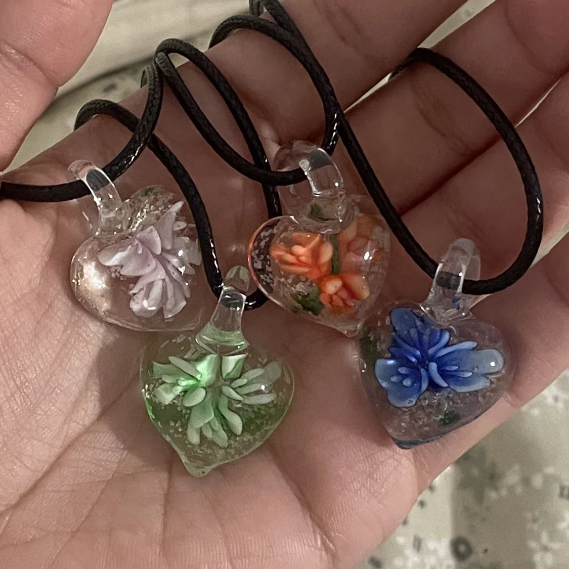 Glashalsband hjärta  - 90