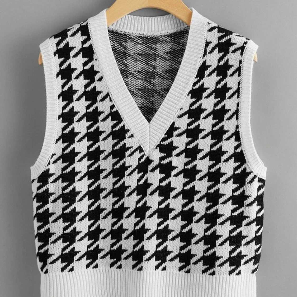 Houndtooth väst