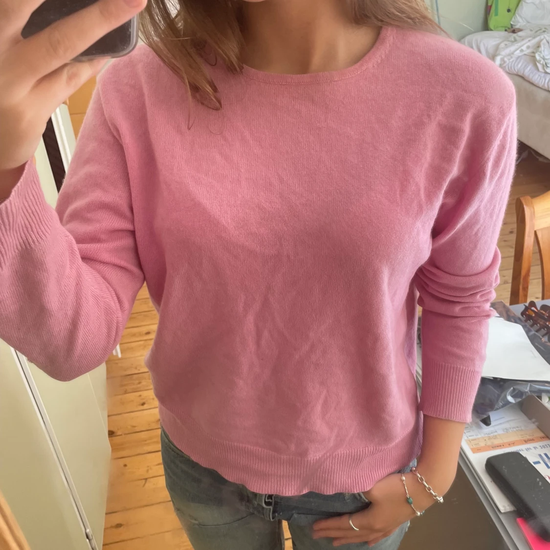 rosa kashmirtröja - 27