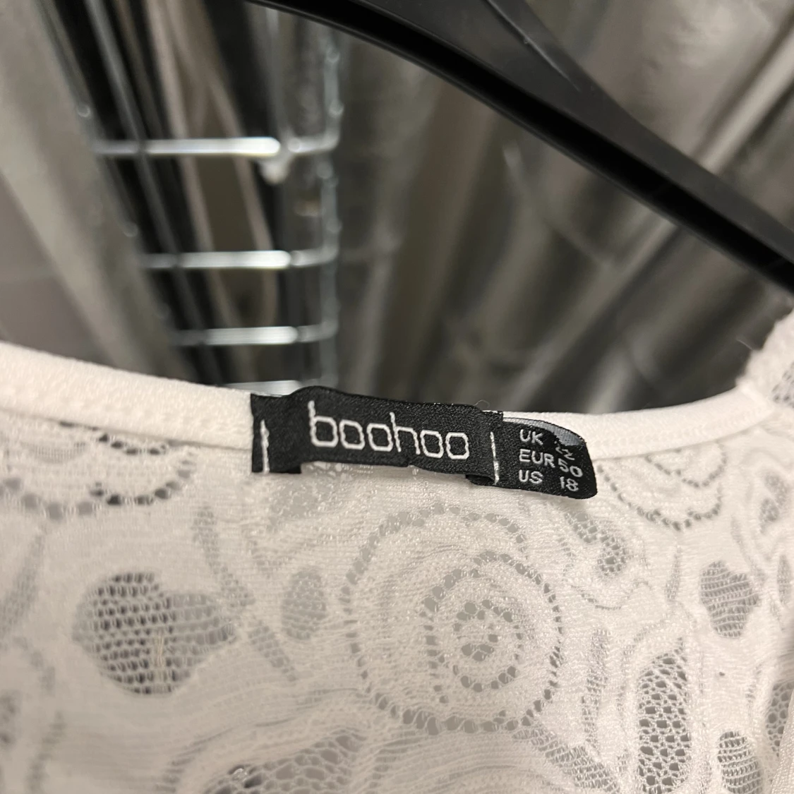 Långärmad spetsbody - 90