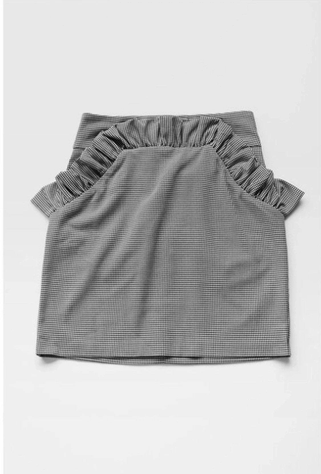 Rutig kort kjol H&M 34