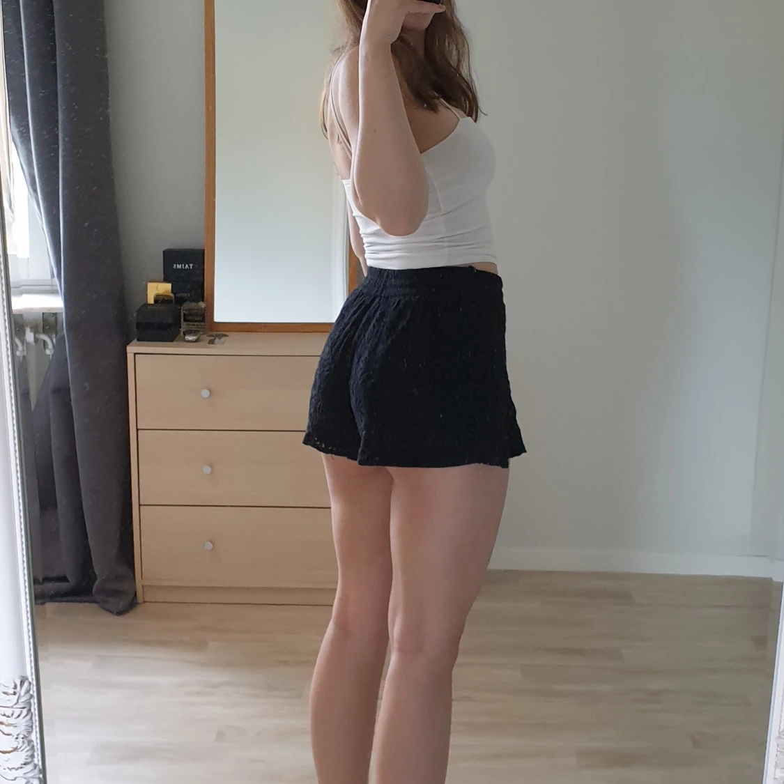 Svarta shorts i spets - 90