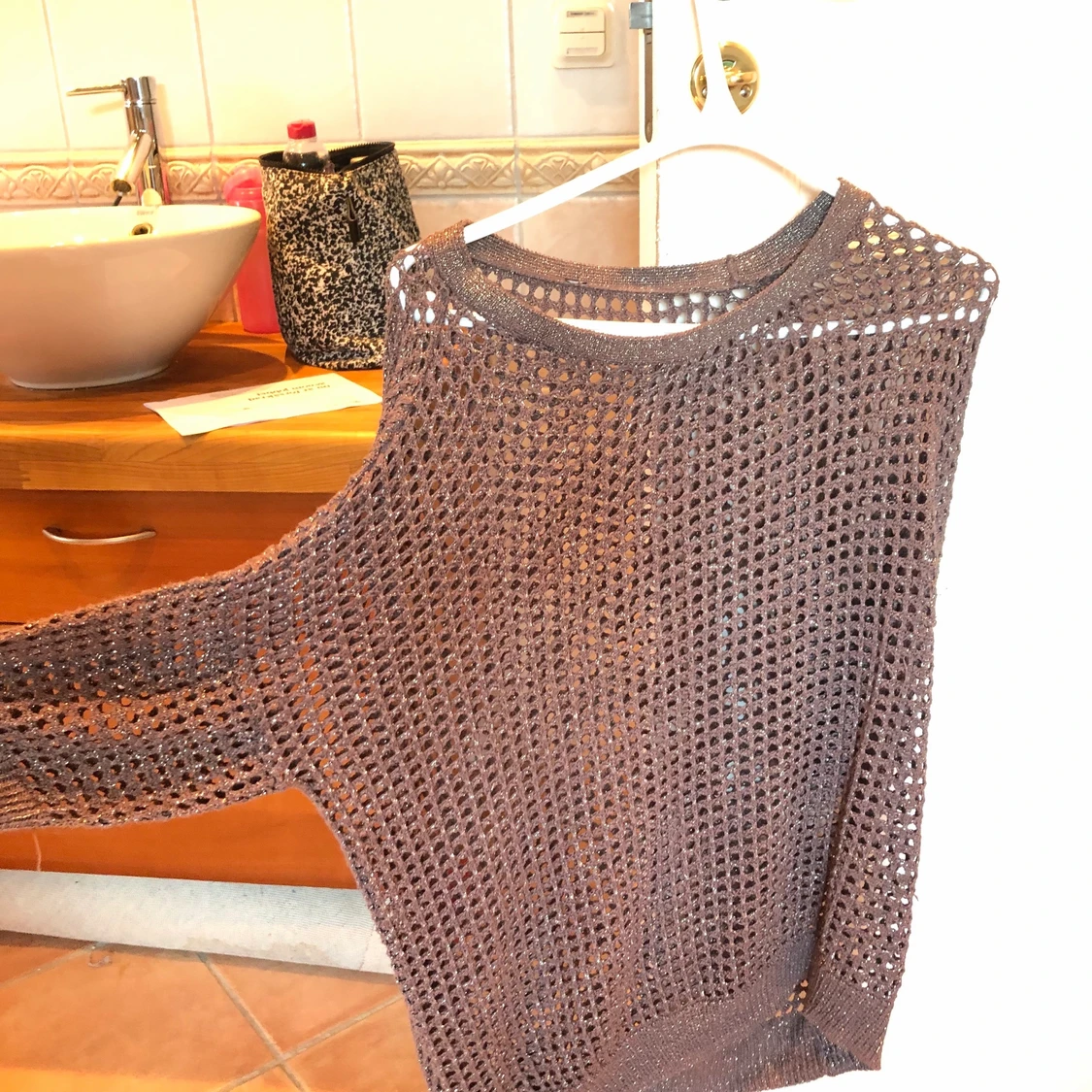 Festtopp fishnet  - 90