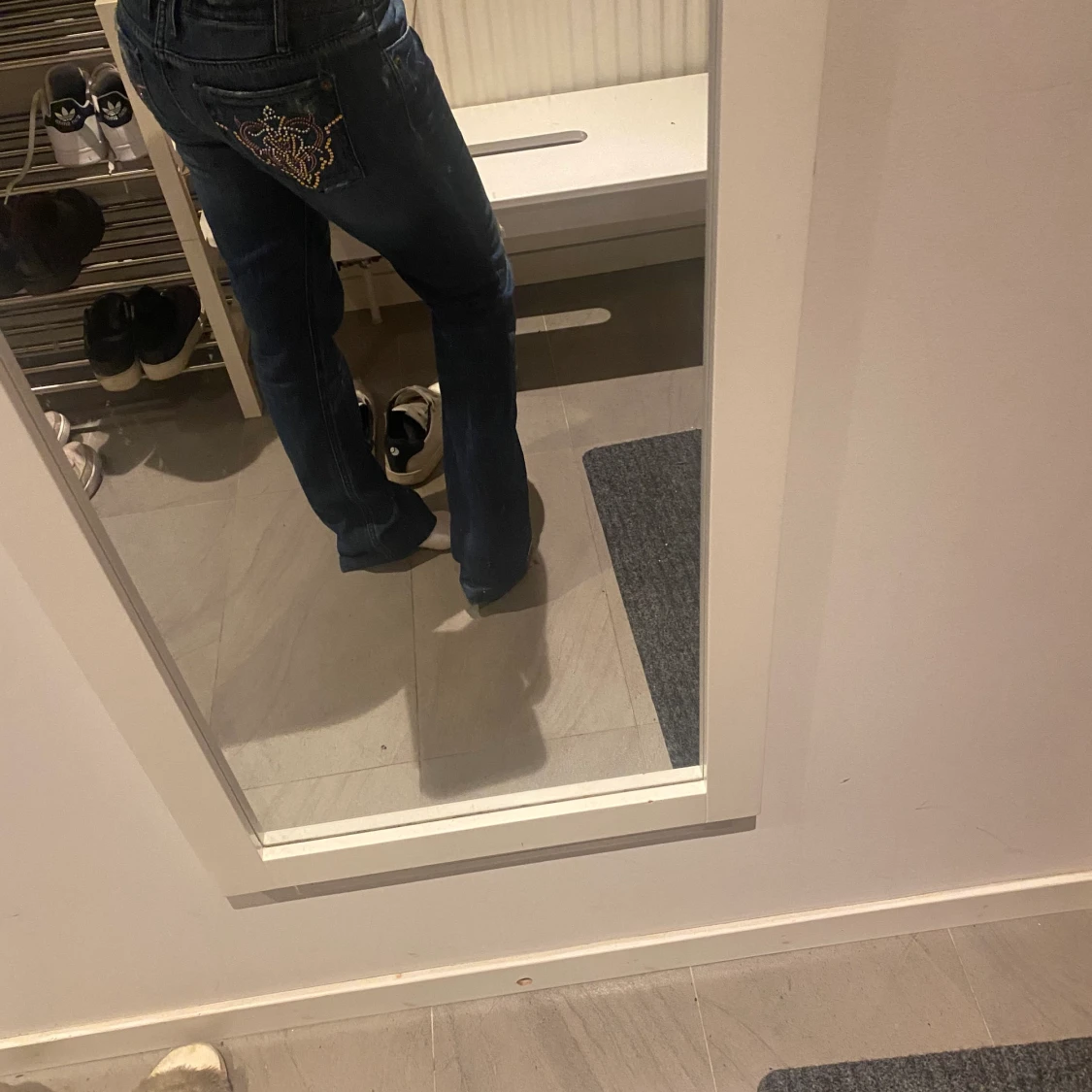 Lågmidgade bootcut jeans