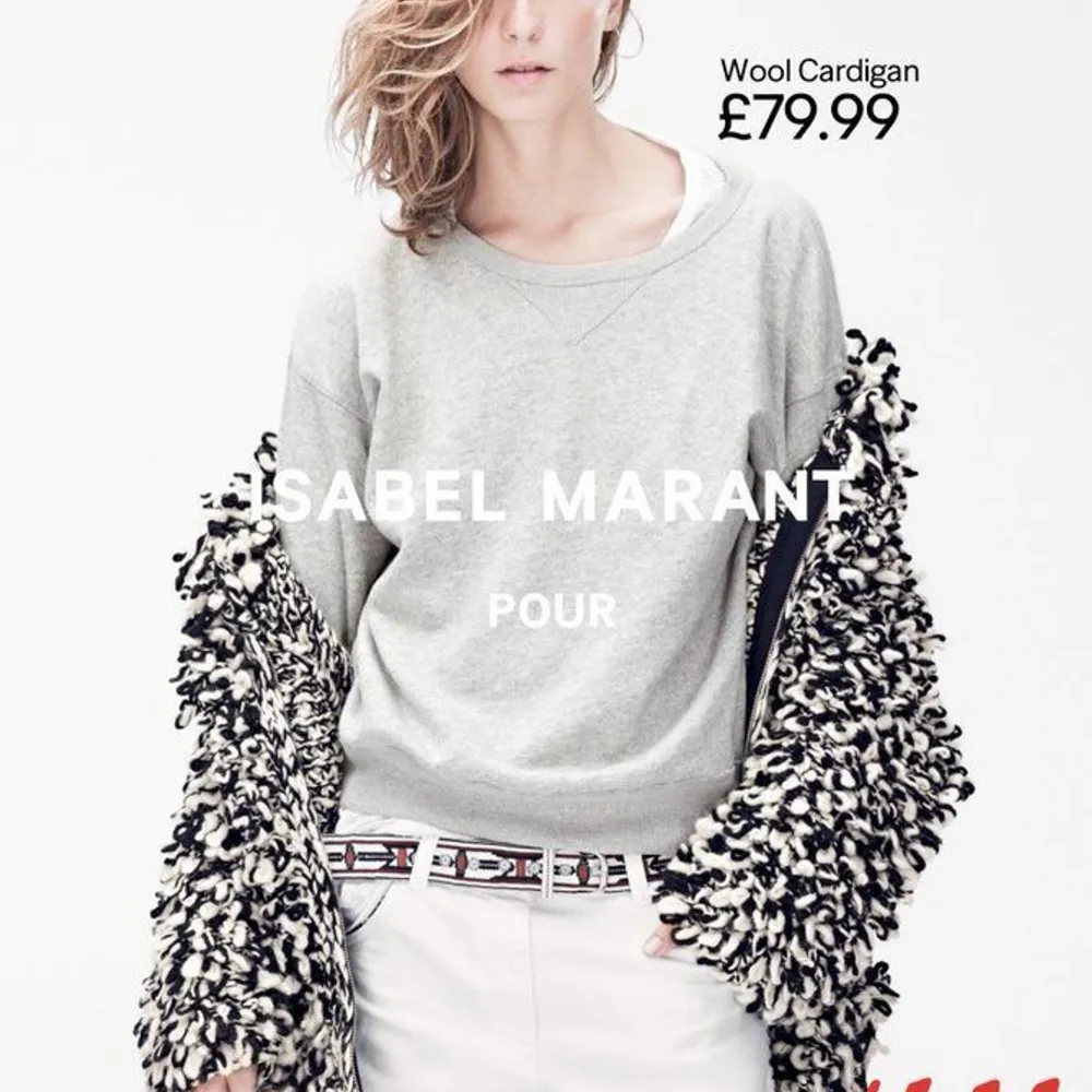 Sweatshirt i ett stickat ull material från isabel marants kollektion för H&M så fin!. Tröjor & Koftor.