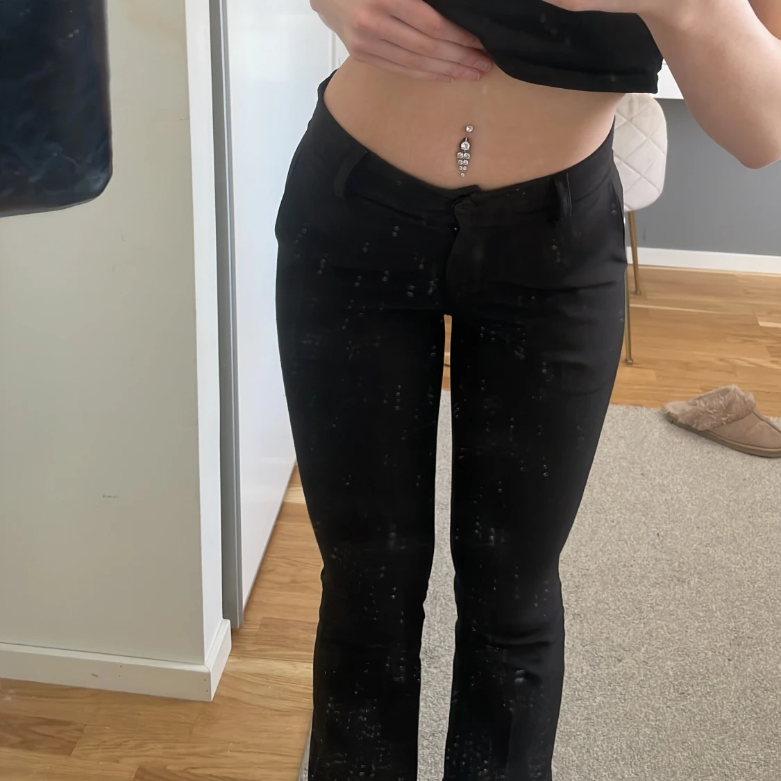 Lågmidjade kostymbyxor - 90