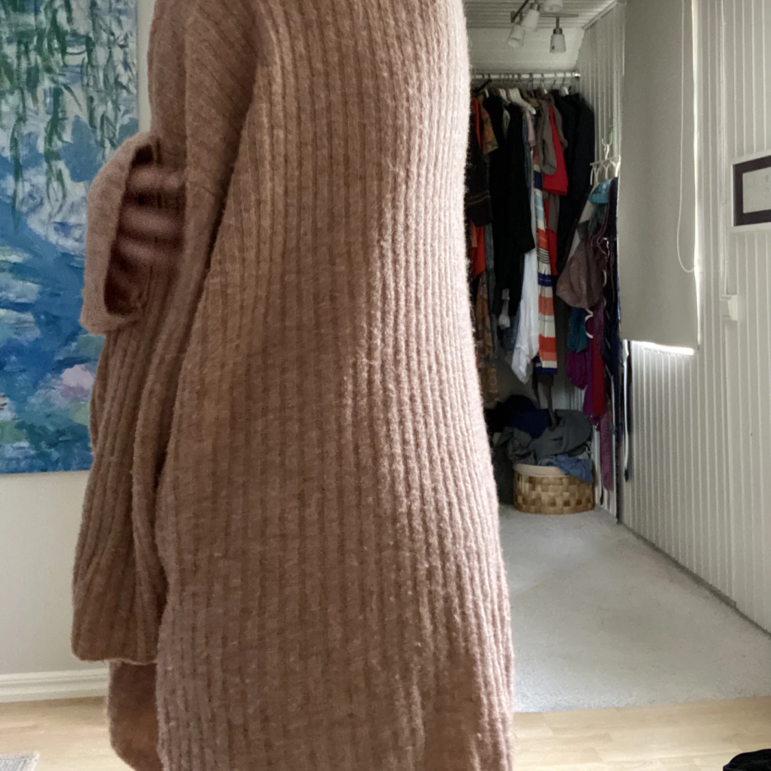 Stickad poloklänning - 90