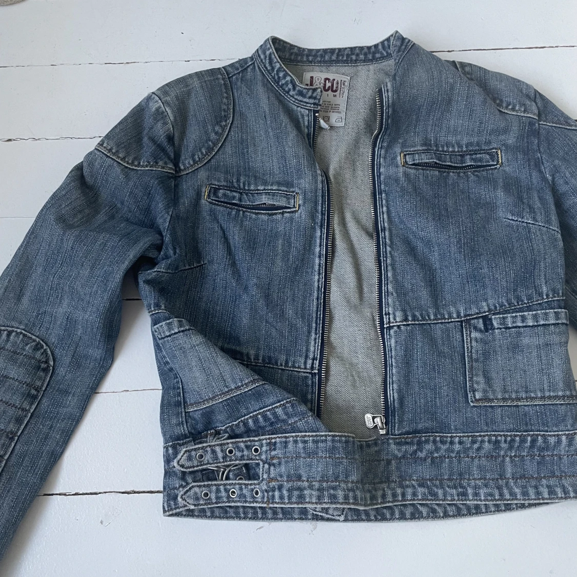 Jeans bikerjacka💙💙