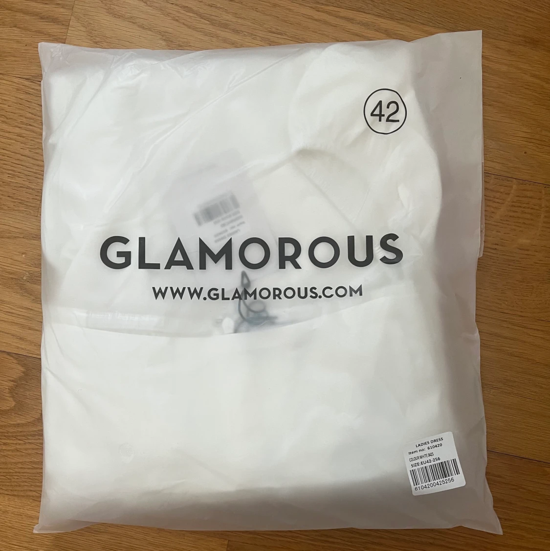 Vit puffärmklänning  - 91