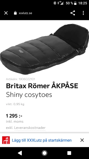 Åkpåse  - typ av fyllning: polyester vikt: 0,95 kg kollektion: Shiny cosytoes Knäppning :dragkedja  Använd 3gånger Som ny