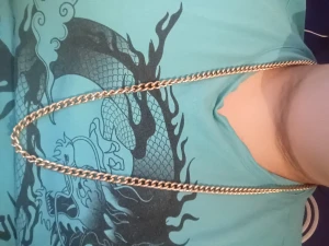 Guld kedja  - Cool guld kedja  Frakt includerat