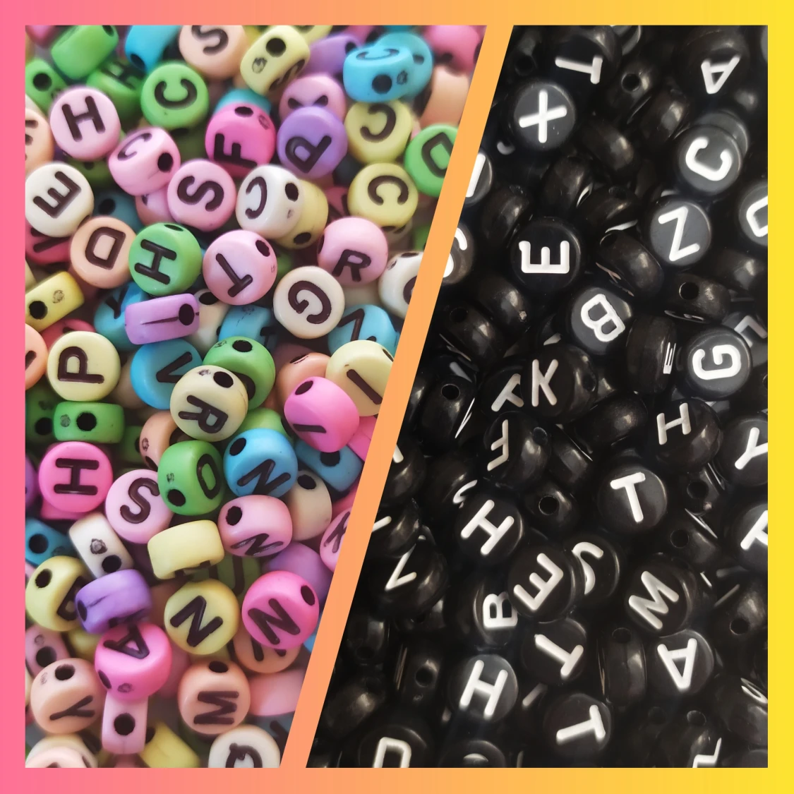 GRATIS FRAKT! 100 PACK Bokstavspärlor+ Armband 