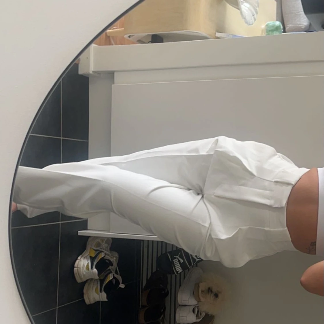 Ivory High Waisted Pants, storlek XS - 90