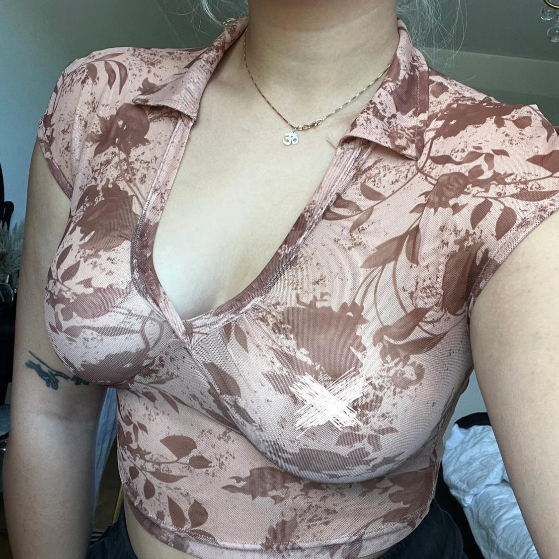 Meshtopp med mönster