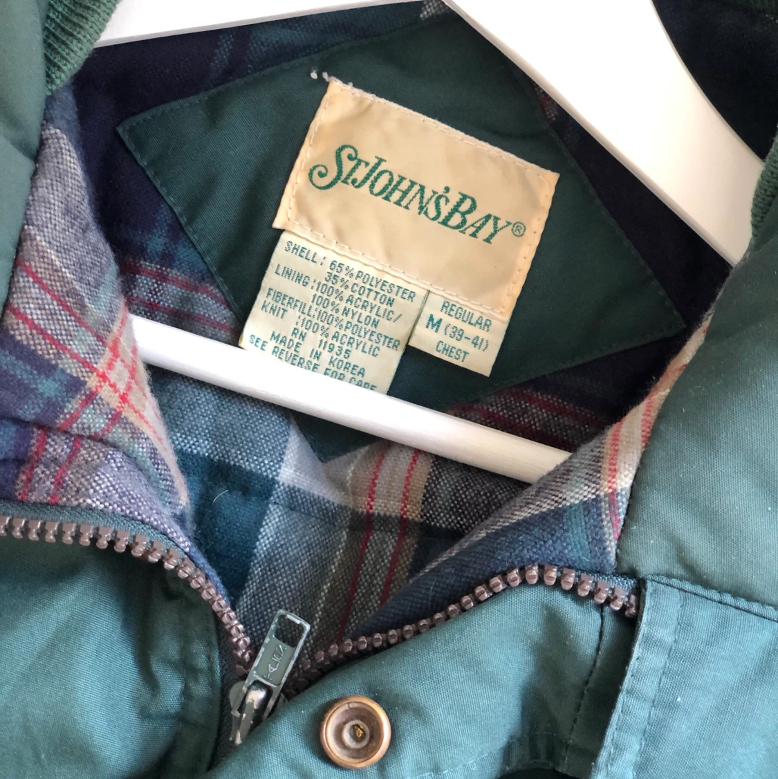 Green winter jacket - 90