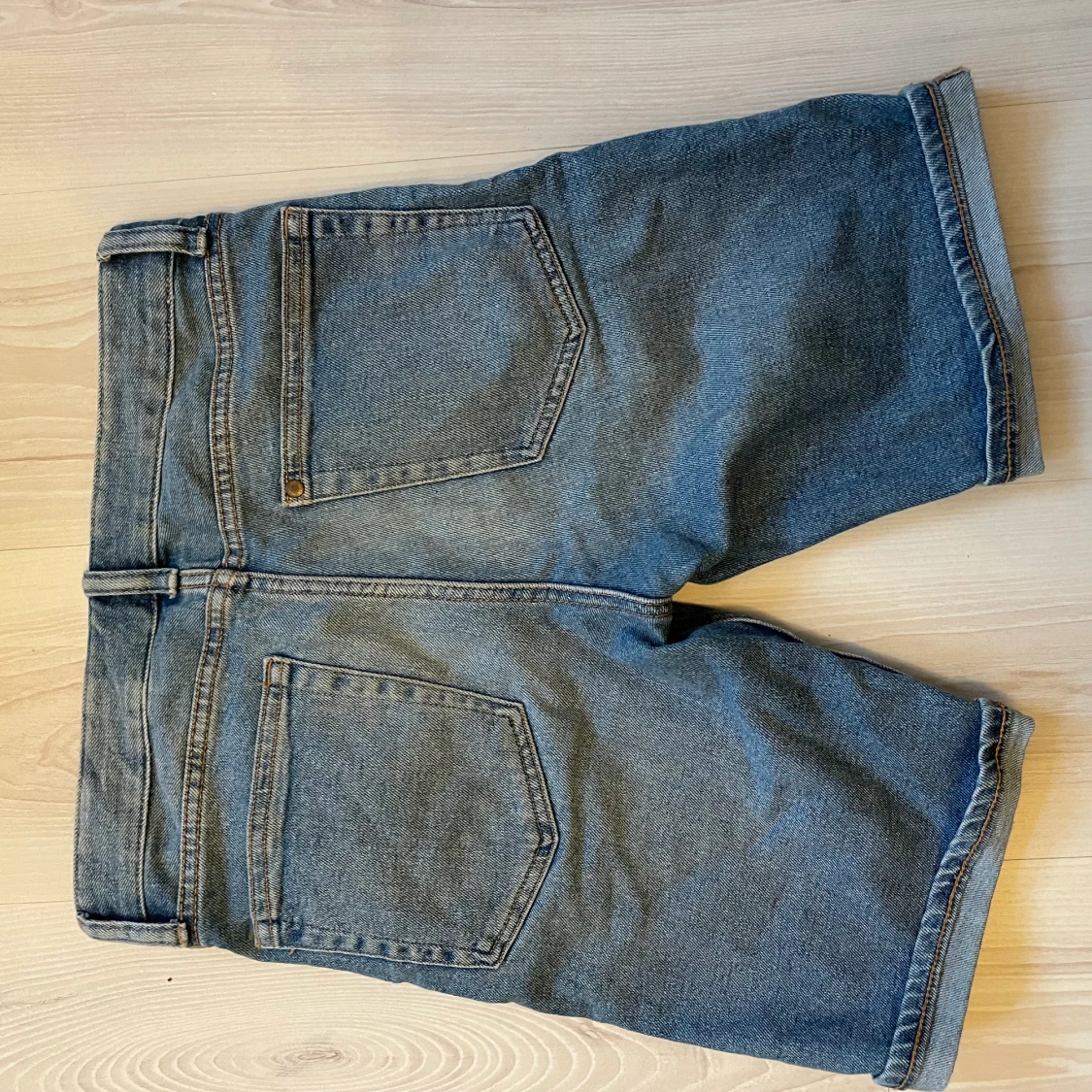 Längre jeansshorts - 90