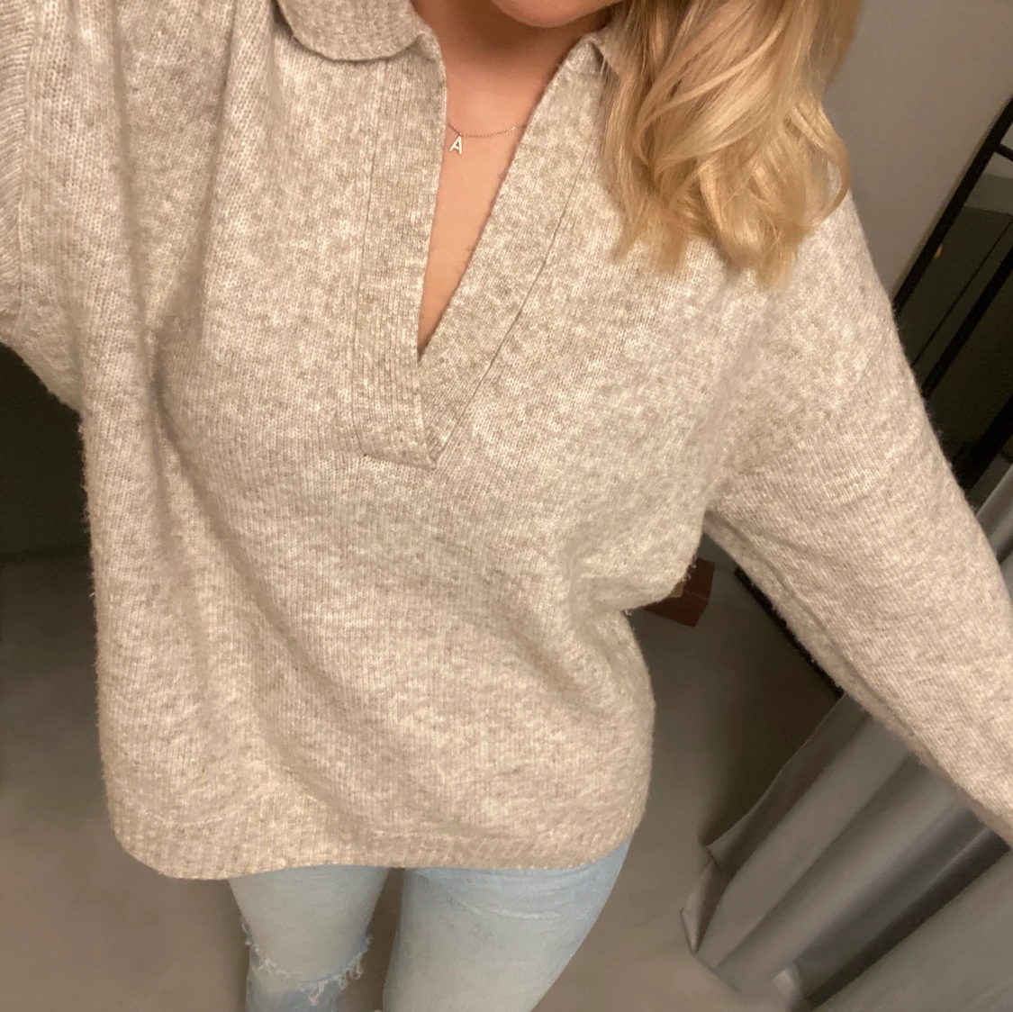 Hm stickad tröja  - 90