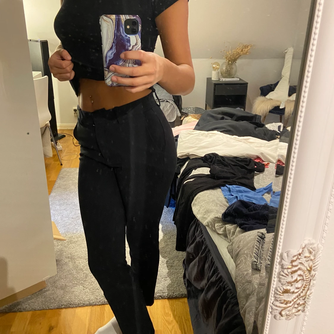 Lågmidjade kostymbyxor - 91