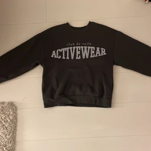 Grå tjock tröja  - Oanvänd grå med ljus grå tryck 