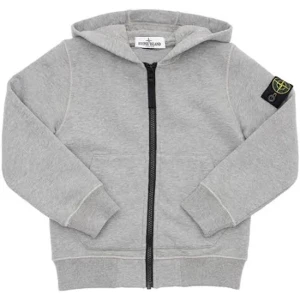 Stone Island Junior hoodie - Junior medium, grå stone island hoodie i bra skick. Köparen står för frakt 