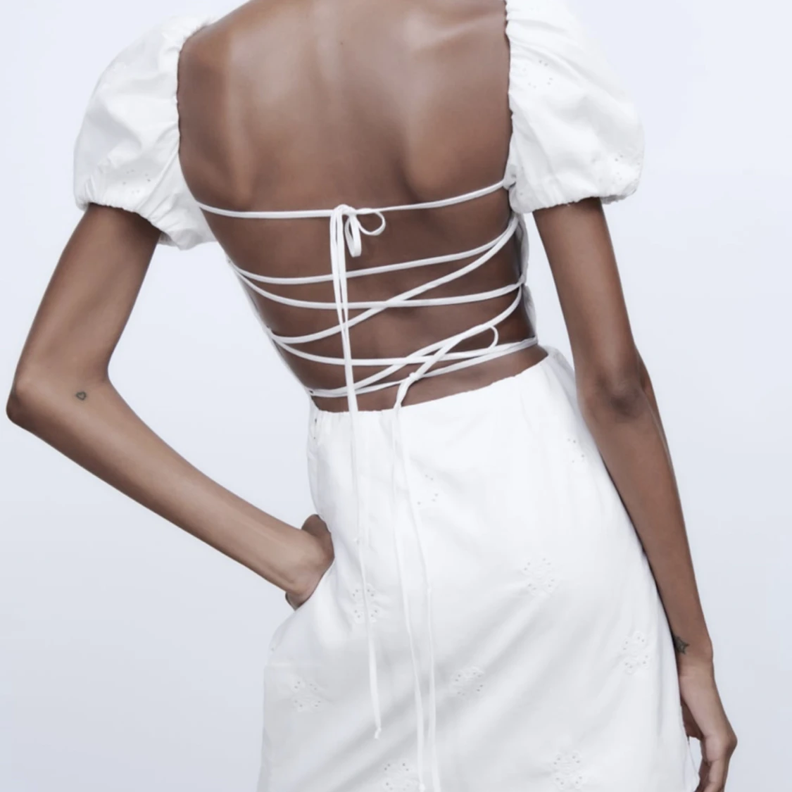 Zara vit klänning - 90