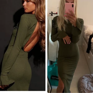 Klänning  - Säljer denna klänning från Hanna schönbergs kollektion från NAKD, aldrig använd , lappar finns kvar. Storlek S