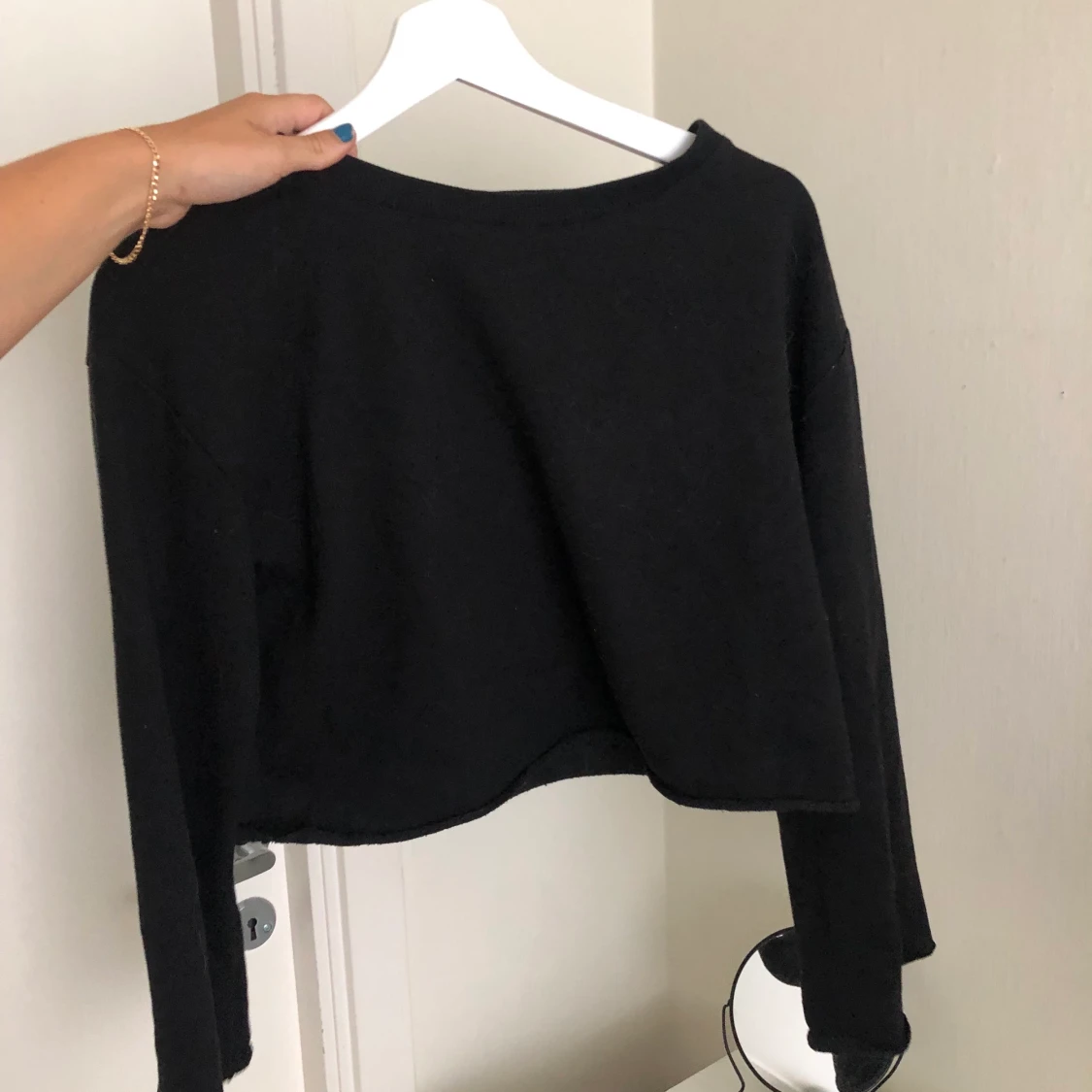 Svart Cropped Tröja - 91