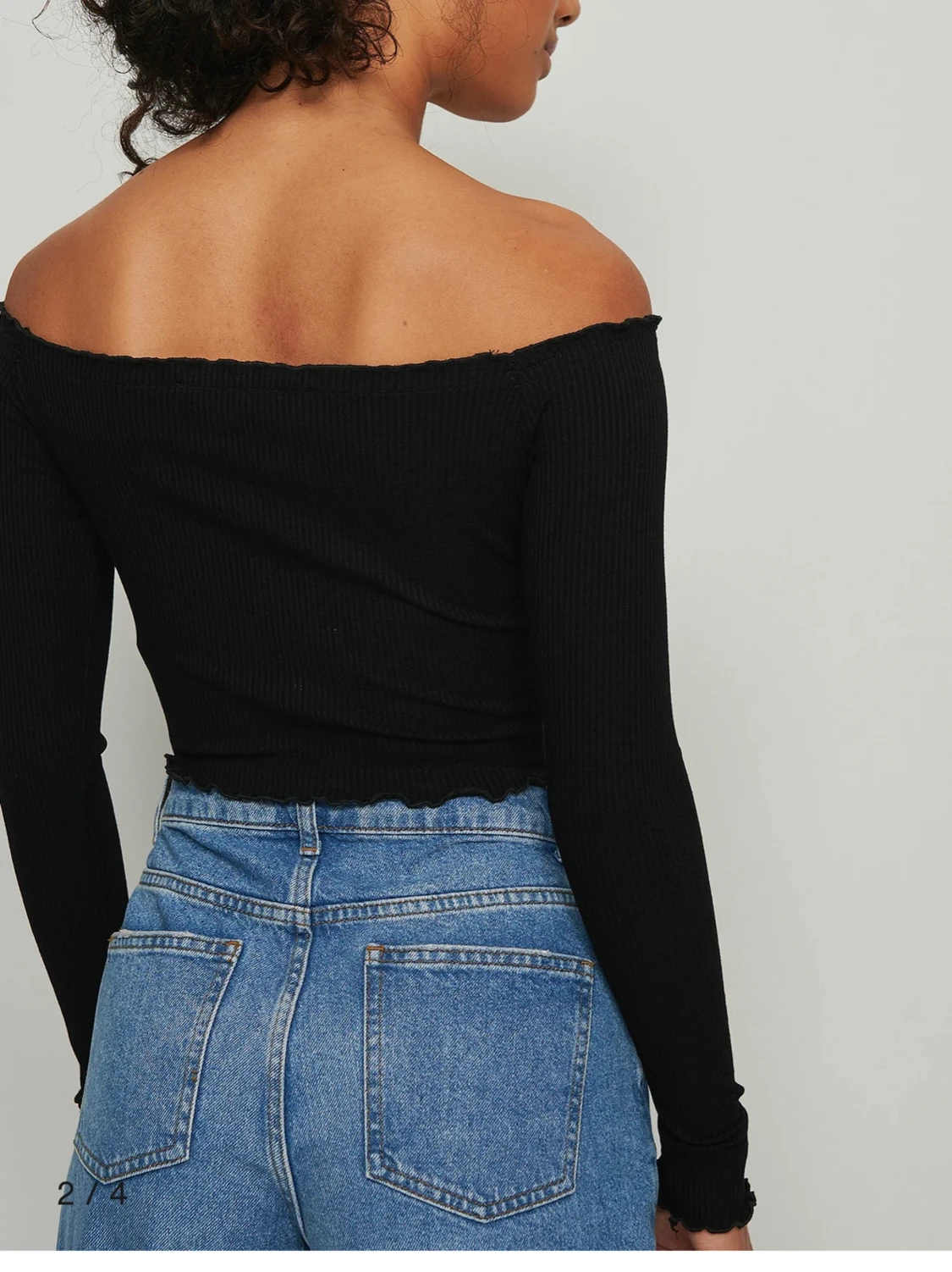 Svart top i storlek L - 90