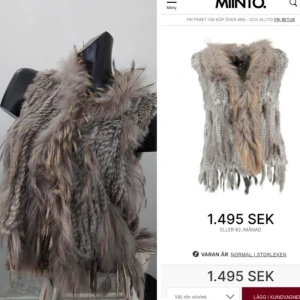 Äkta päls har 1 grå 1 beige  - Äkta päls nya, 1 grå passar xs,s,m 400kr 1 beige passar xs,s,m 400kr ett kap 2 för inte ens vad 1 kostar, som sagt nya då jag inte tålde kanin, super snygg över skinnjackor 