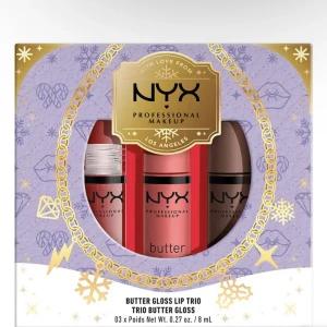 Nyx butter ligloss trio set - Aldrig öppna, nyköpta för 220 säljer 100kr+ mindre