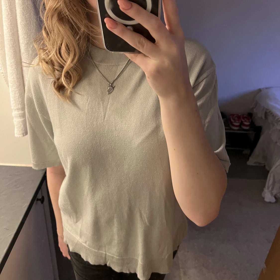 Stickad T-shirt  - 90