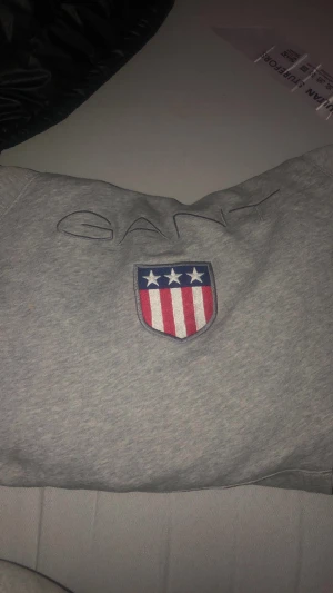 Gant hoodie - Säljer denna då jag fick den av mitt ex den är i storlek xl men mer som en l den är hel överallt och har inga skador💓 nypris.1199
