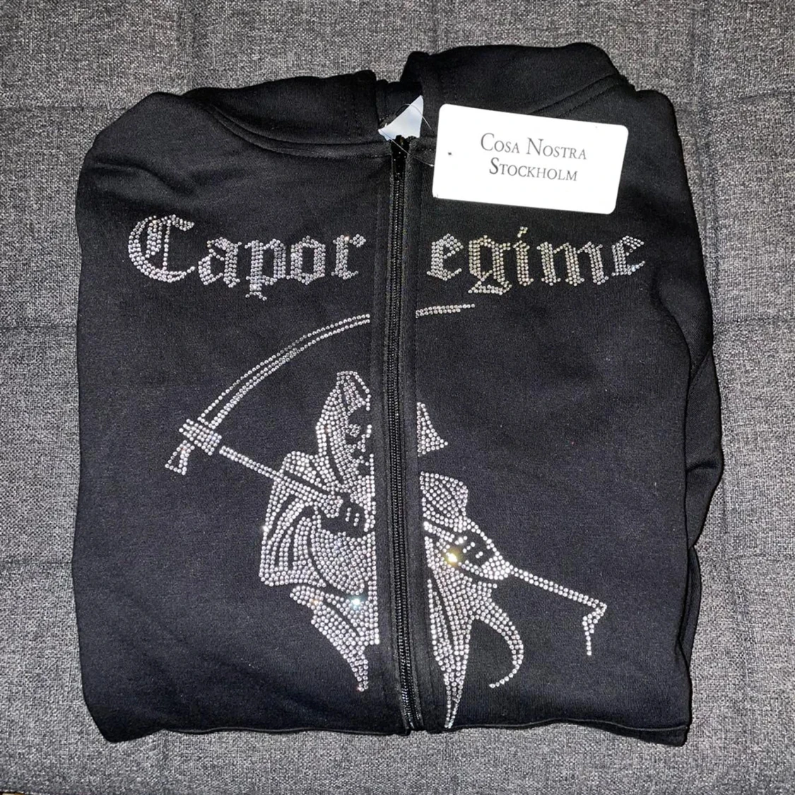 Rhinestone Hoodie Stl L