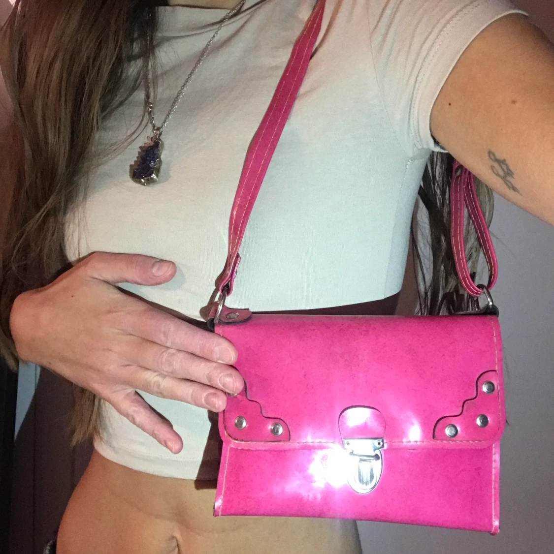 Rosa vintage väska  - 91