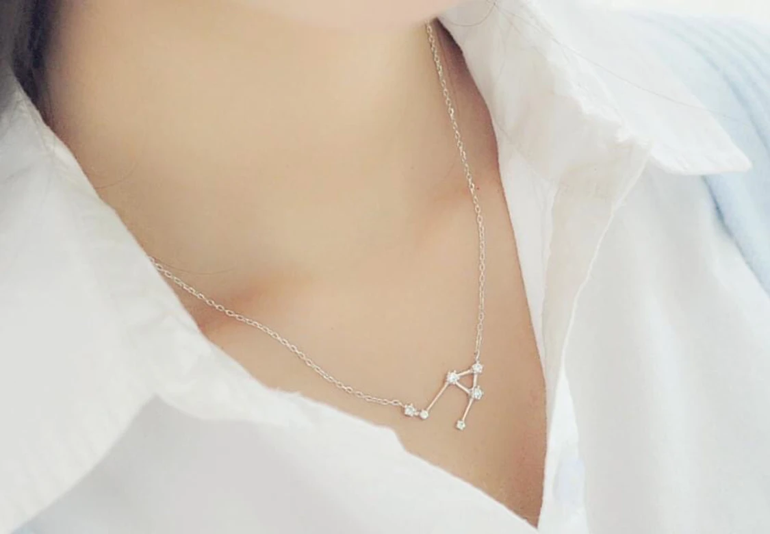 925 silver 12 konstellationshslsband  - 90