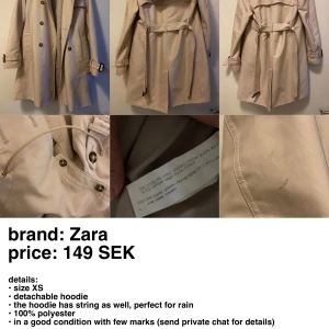 Zara Trench Coat - Condition as described in the picture
