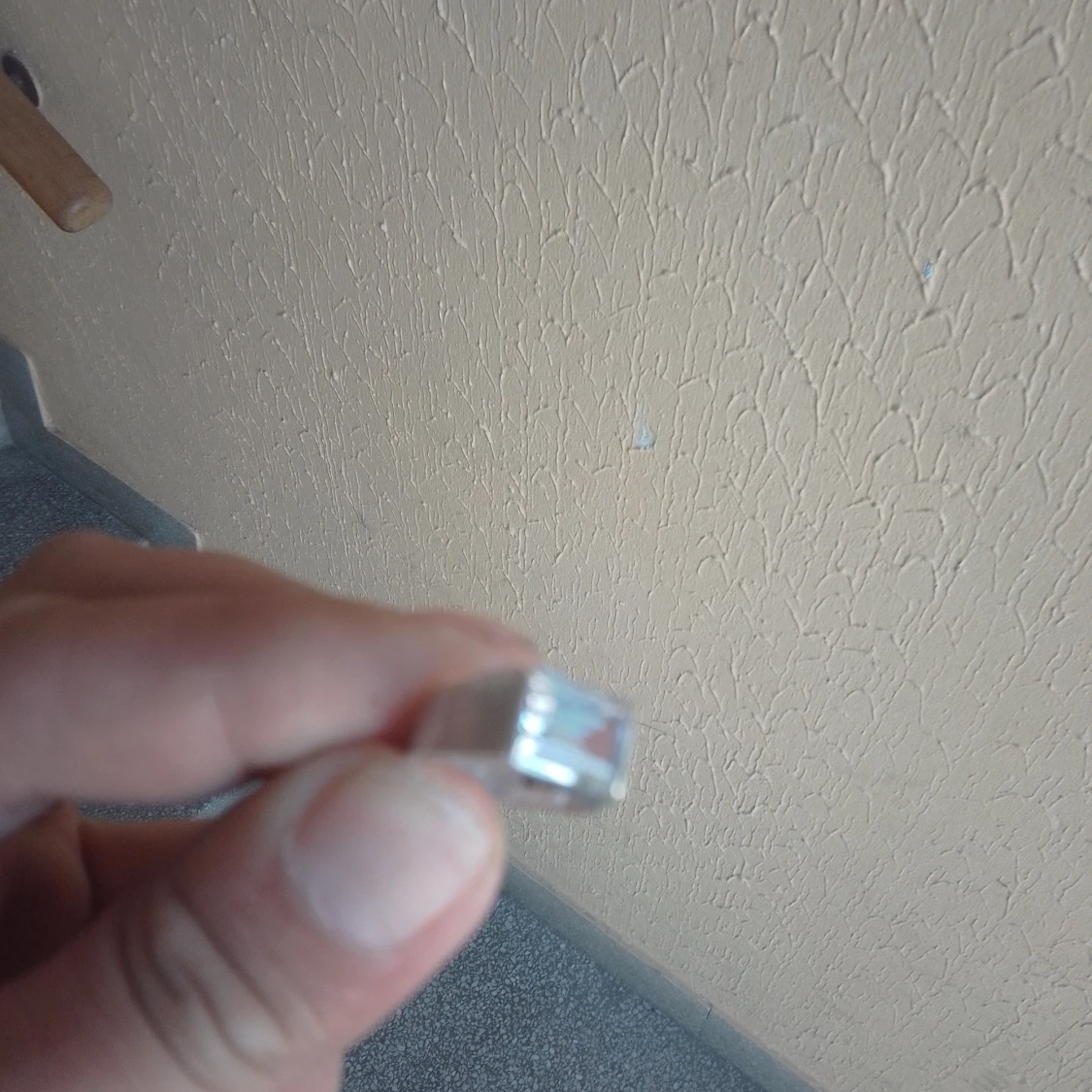 Unik silver ring med stor sten - 90