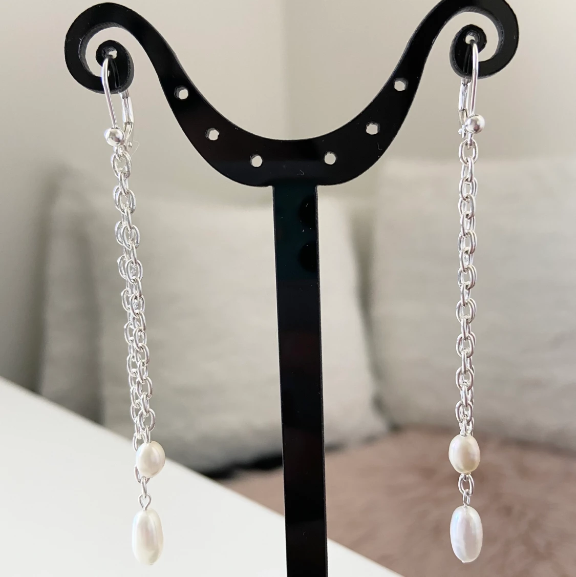 Örhängen med äkta pärlor  - 90