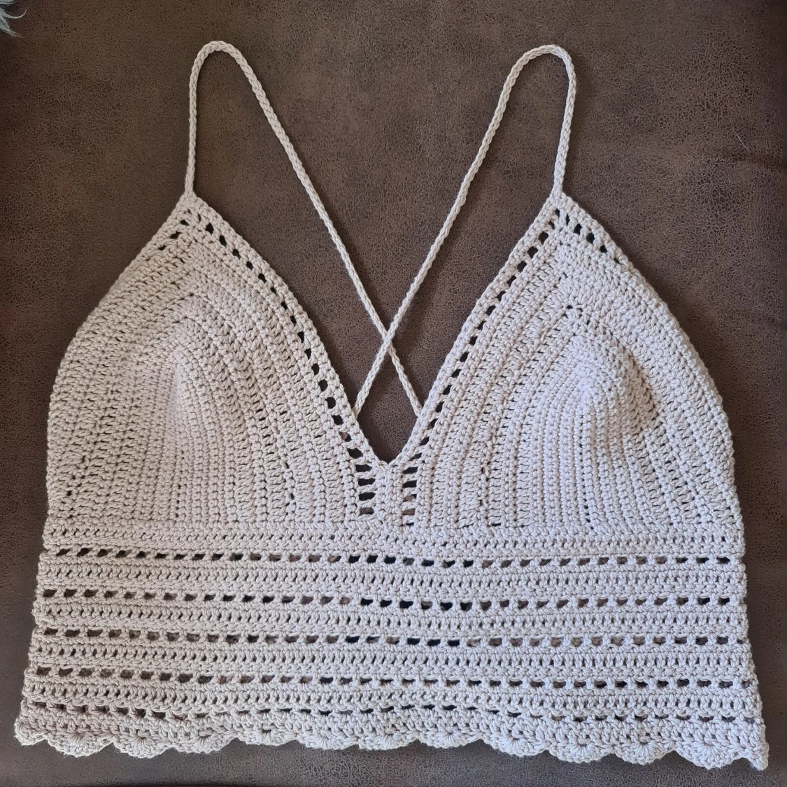 Fint hemmagjort virkat linne!  - 90