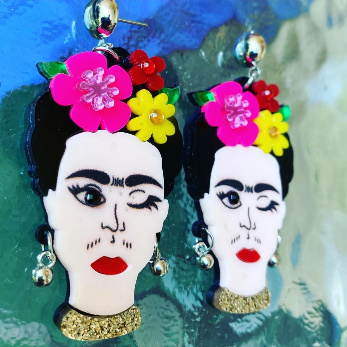 Frida Kahlo örhängen 🌸 - 90