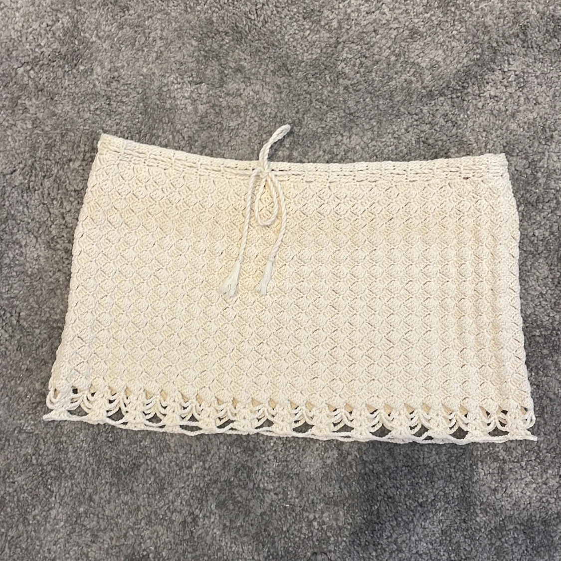 Virkad handgjord kjol  - 90