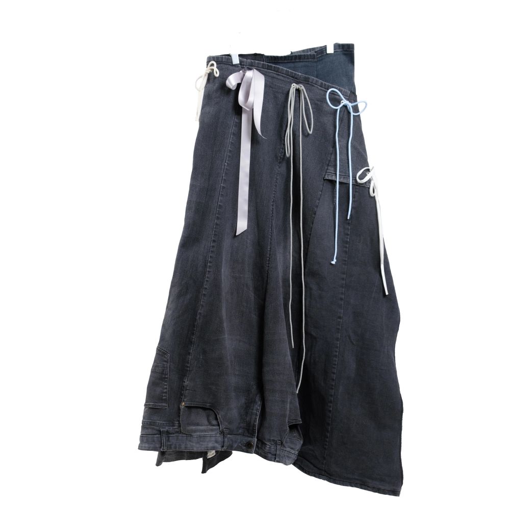 Upcycled denim skirt.. Kjolar.