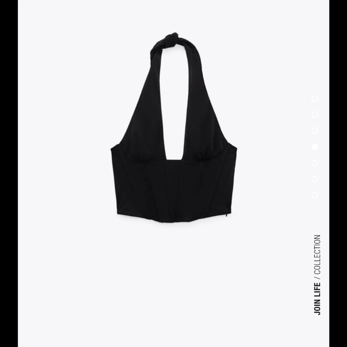 Svart korsett topp zara - 91