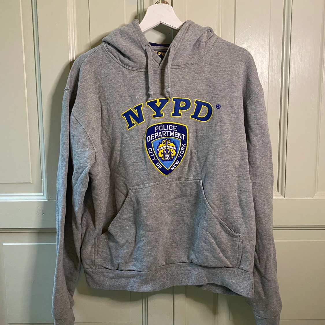 NYPD Hoodie grå  - 91