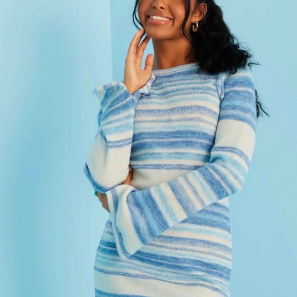 Stickad klänning - 90