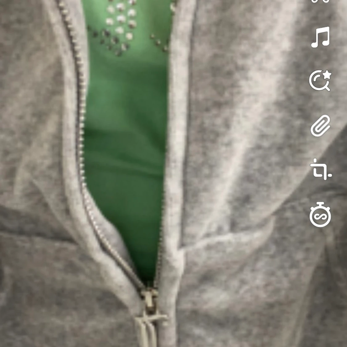 Grå juicy couture kofta